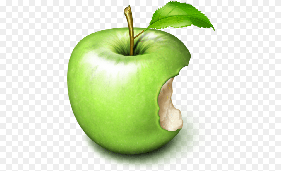Bitten Apple For Download Bitten Apple, Food, Fruit, Plant, Produce Free Transparent Png