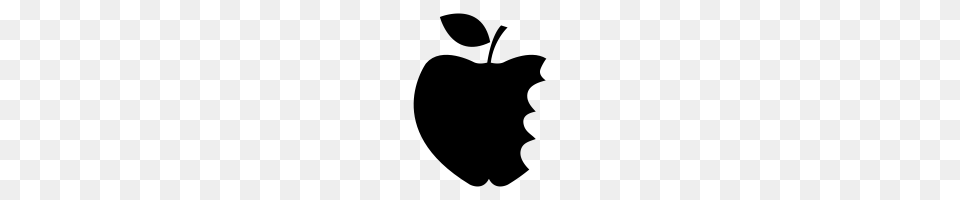 Bitten Apple Icons Noun Project, Gray Free Transparent Png