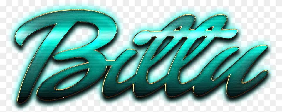 Bittu Name Logo Horizontal, Light, Text, Art Png Image