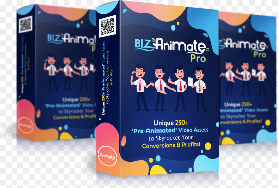 Bizanimatepro Review Create Pro Level Animated Videos Animation, Advertisement, Poster, Person, Qr Code Png