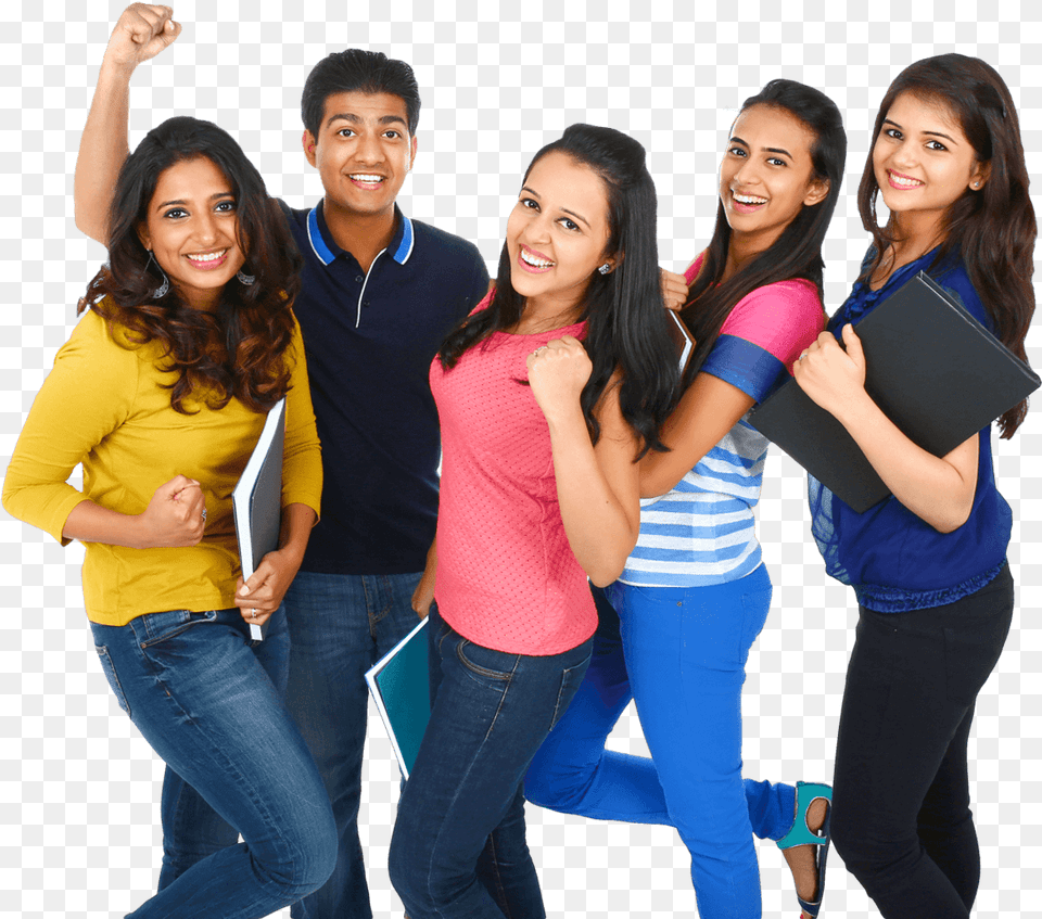 Bj Education Indian Young Group Of People, Jeans, Person, Pants, Head Png