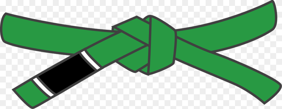 Bjj Green Belt, Knot Free Png