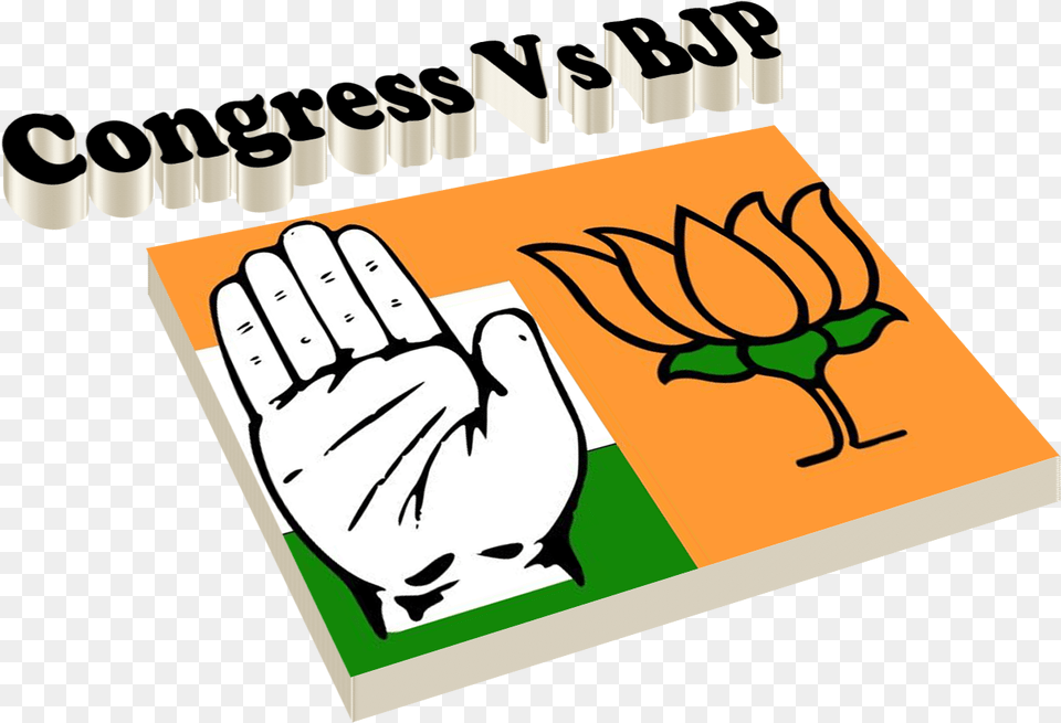 Bjp Vs Congress Free Download Illustration, Body Part, Hand, Person Png Image