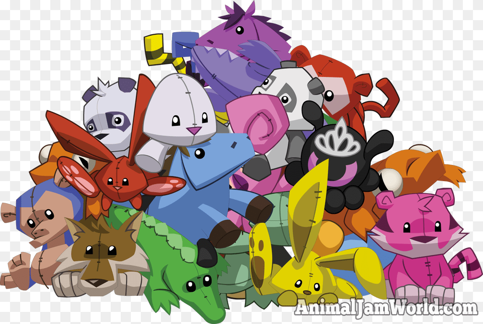 Bk Animal Jam Plushies, Art, Graphics, Book, Comics Png Image