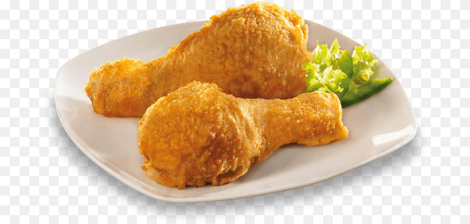 Bk Chicken Nuggets, Food, Fried Chicken, Plate, Bread Free Png Download