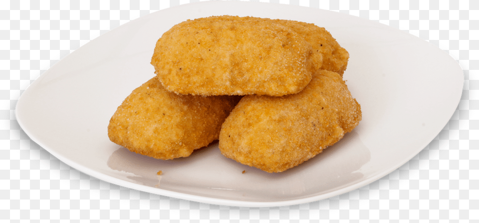 Bk Chicken Nuggets, Plate, Food, Fried Chicken, Bread Png