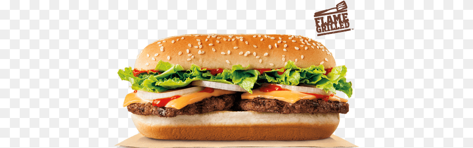 Bk Double Sriracha Burger Extra Long Sriracha Cheeseburger, Food Free Png