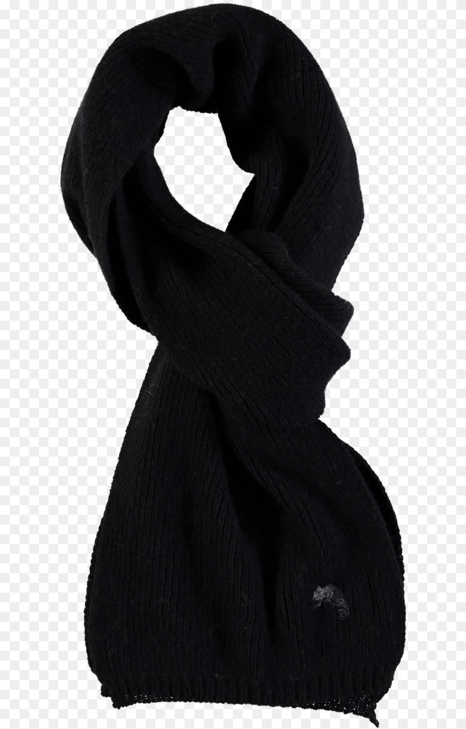 Black 100 Merino Scarf, Clothing, Adult, Female, Person Png Image
