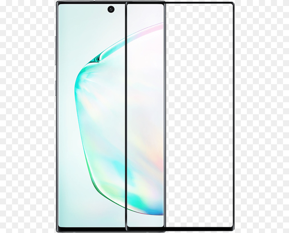 Black 3d Edge To Edge Tempered Glass For Samsung Galaxy Note 10 Aura Glow Specs, Electronics, Mobile Phone, Phone, Computer Hardware Free Png Download