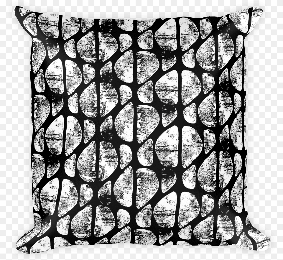 Black Abstract Cushion, Home Decor, Pillow, Art Free Png Download