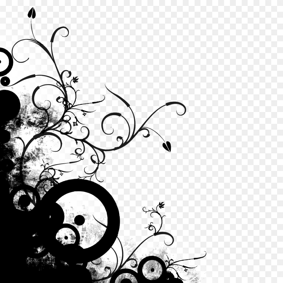 Black Abstract Lines Background Image Vector Clipart, Art, Graphics, Silhouette, Floral Design Png
