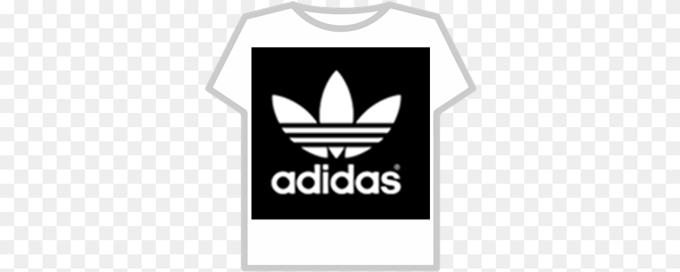 Black Adidas Logo T Shirt Roblox Adidas, Clothing, T-shirt Png Image
