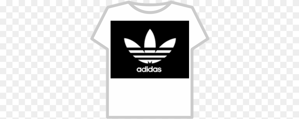 Black Adidas T Shirt 10 Off Roblox Adidas Shirt Roblox, Clothing, T-shirt, Logo Png Image