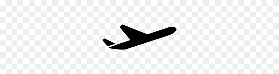Black Airplane Icon, Gray Free Png