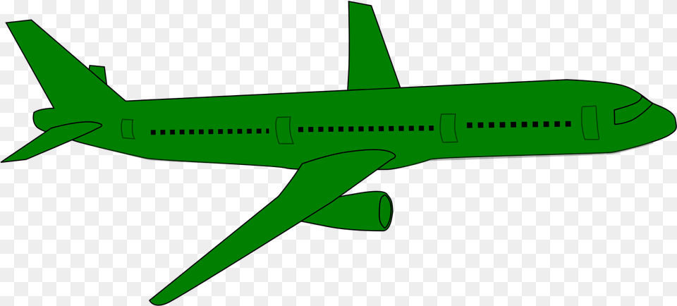 Black Airplane Transparent, Aircraft, Airliner, Transportation, Vehicle Png Image