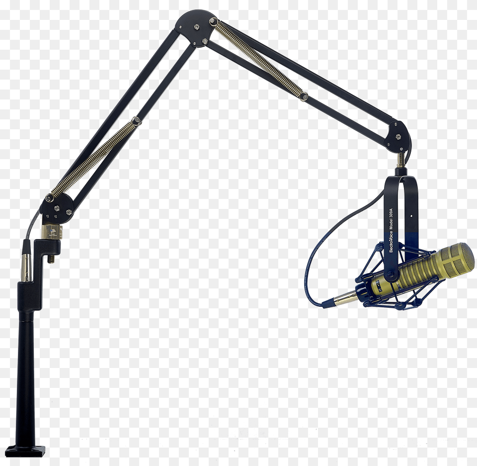 Black Amp Chrome Oc White Mic Arm, Electrical Device, Microphone, Lamp, Lighting Free Png