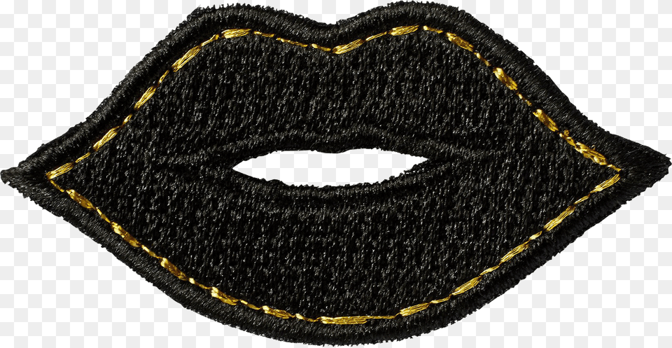 Black Amp Gold Lips Sticker Patch Lipstick, Accessories, Jewelry, Necklace, Mask Free Transparent Png