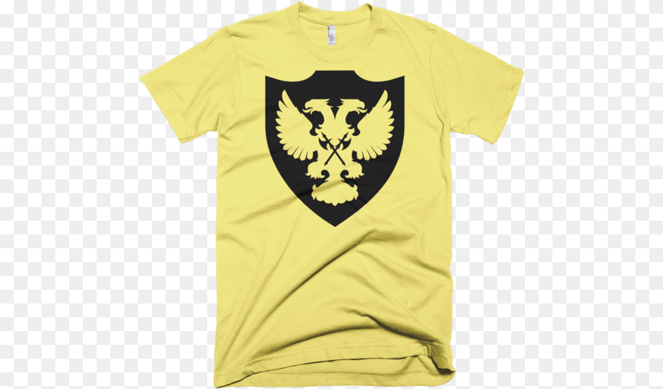 Black Amp Gold Shield Men S T Shirt Light Colors For T Shirt, Clothing, T-shirt Free Png Download