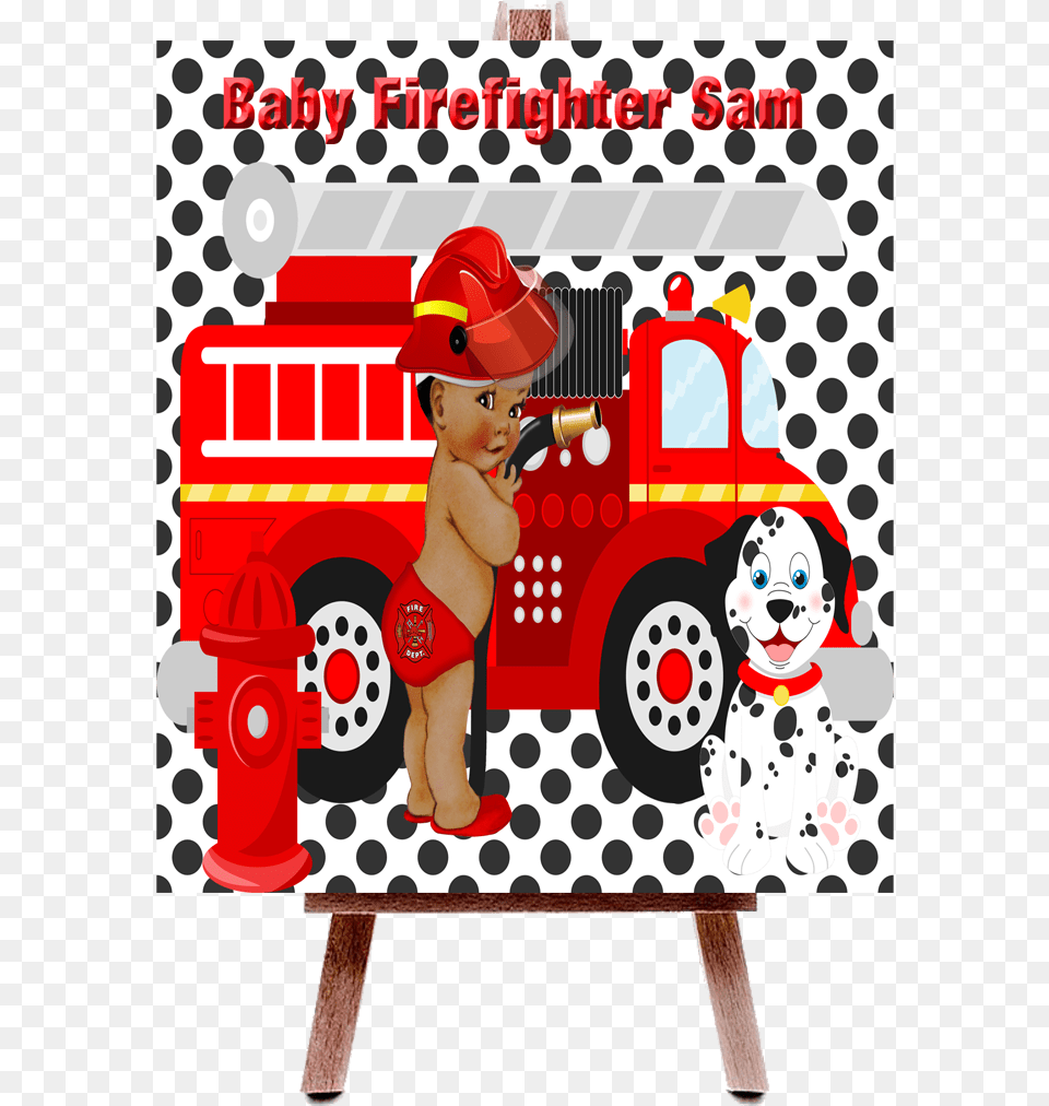 Black Amp Red Firefighter Baby Shower Poster Friendship Bracelet, Person, Face, Head, Machine Free Png