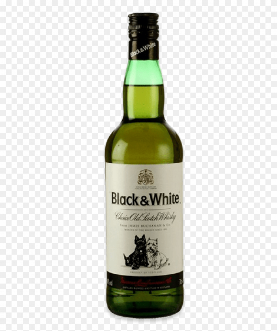 Black Amp White 700ml Black Amp White Whiskey, Alcohol, Beverage, Liquor, Bottle Free Png Download