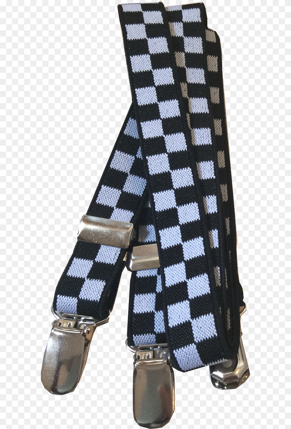 Black Amp White Checkered Suspender Tartan, Accessories, Strap, Belt, Clothing Free Png