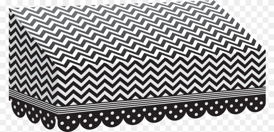 Black Amp White Chevrons And Dots Awning Image Dog Bow Tie Template, Home Decor, Cushion, Furniture, Tablecloth Free Png Download