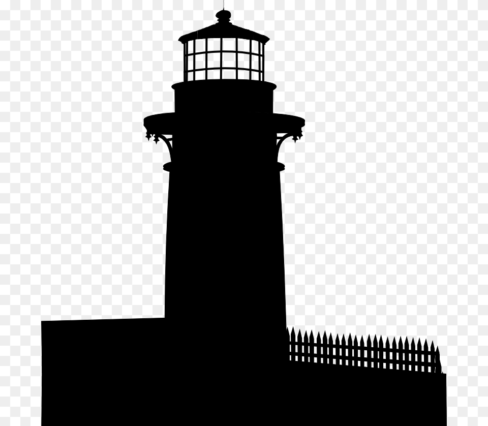 Black Amp White Lighthouse Transparent Clipart, Architecture, Building, Tower, Beacon Free Png
