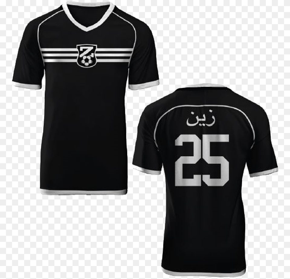Black Amp White Soccer Jersey T Shirt, Clothing, T-shirt Png