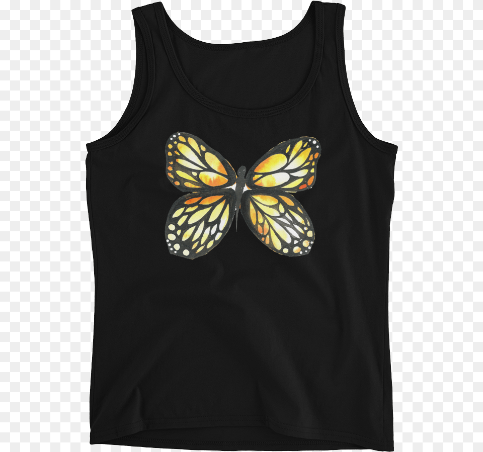 Black Amp Yellow Butterfly Ladies Clothing, Tank Top, Shirt, Animal Free Png Download