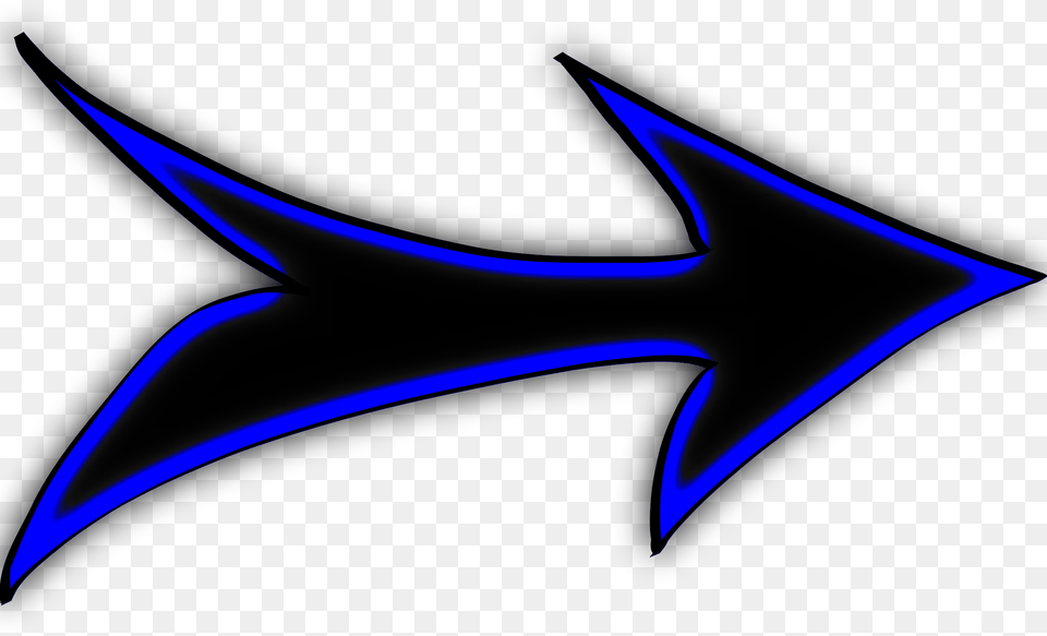 Black And Blue Arrow Icons, Symbol, Logo, Star Symbol, Light Free Png Download