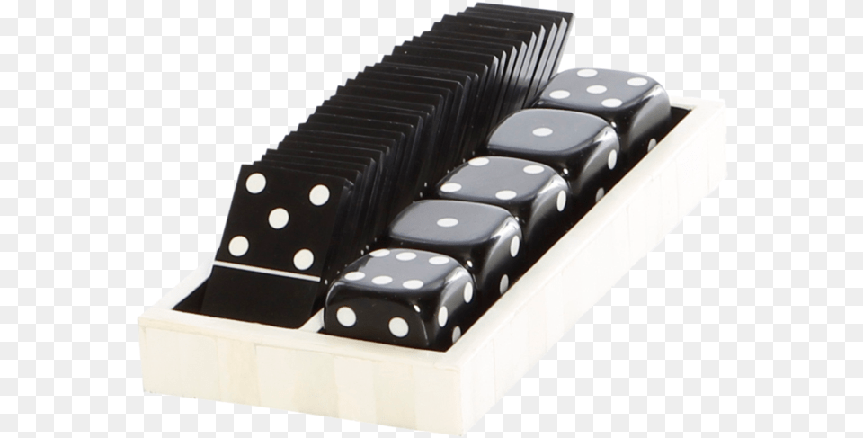 Black And Bone Domino Tray Dominoes, Game Png