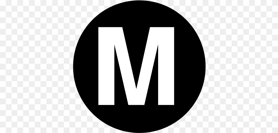 Black And Collection Letter Letter M In Circle, Logo Free Transparent Png