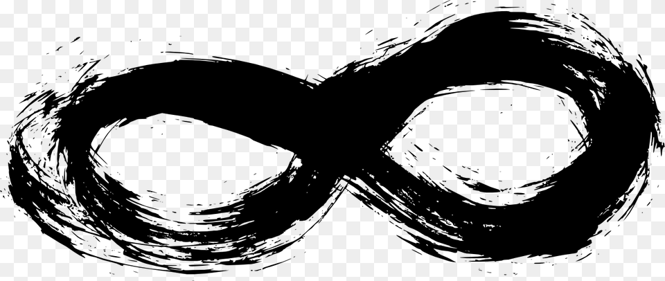Black And Design White Infinite Symbol, Face, Head, Person, Mustache Png Image