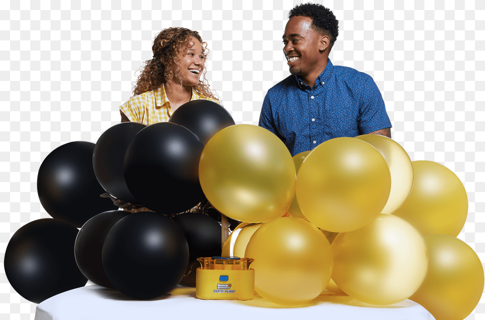 Black And Gold Balloons Free Png
