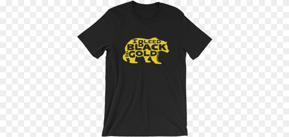 Black And Gold Bear J Train Shirt, Clothing, T-shirt Png