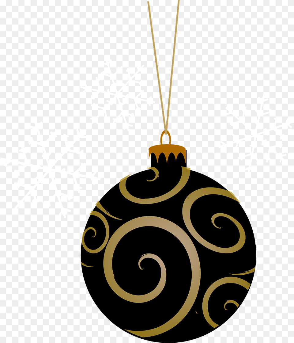 Black And Gold Christmas Baubles Christmas Ornaments Clipart Pink, Accessories, Nature, Outdoors, Art Png Image