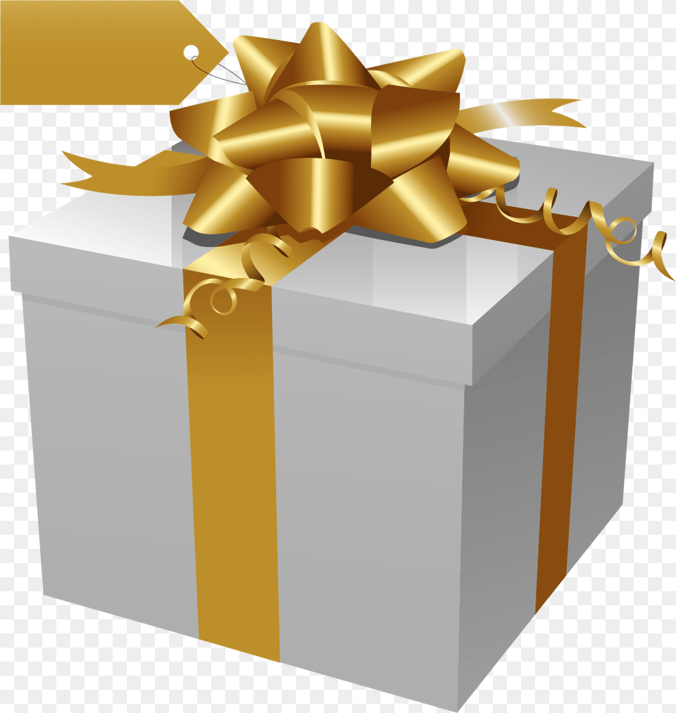 Black And Gold Gift Box Vector Free, Mailbox Png