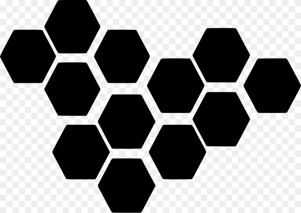 Black And Gold Honeycomb, Gray Png