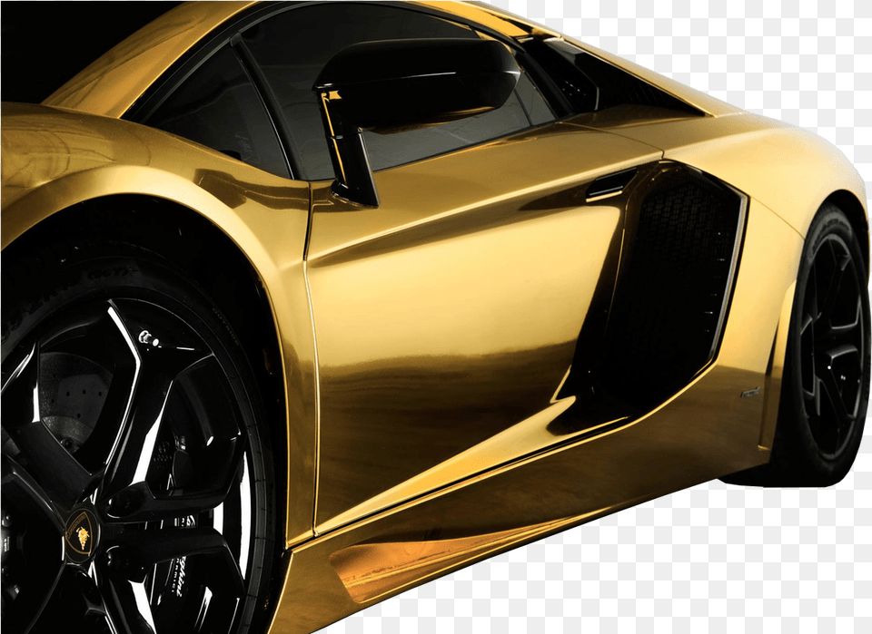 Black And Gold Lamborghini Download Supercar, Alloy Wheel, Vehicle, Transportation, Tire Free Png