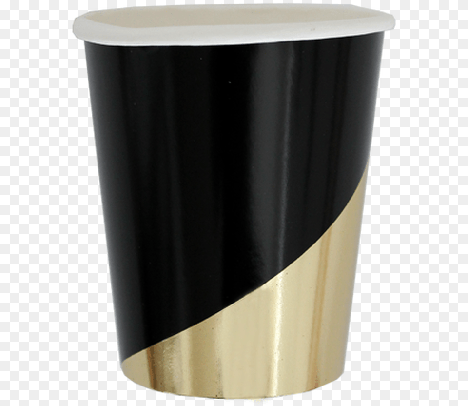 Black And Gold Paper Cups, Cup Free Transparent Png