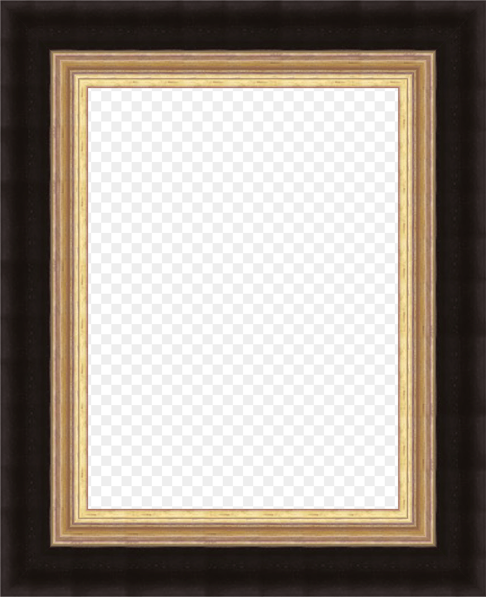 Black And Gold Picture Frame, Blackboard, Mirror Free Png