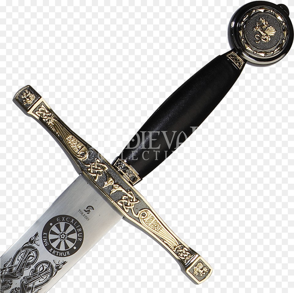 Black And Gold Sword, Blade, Dagger, Knife, Weapon Free Png