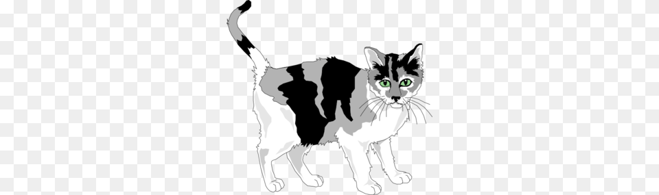 Black And Gray Cat Clip Art, Animal, Mammal, Manx, Pet Png