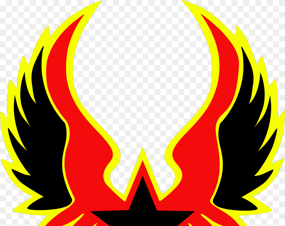 Black And Grey Star Emblem Svg Vector Picsart Bird Wings Logo, Symbol Png Image