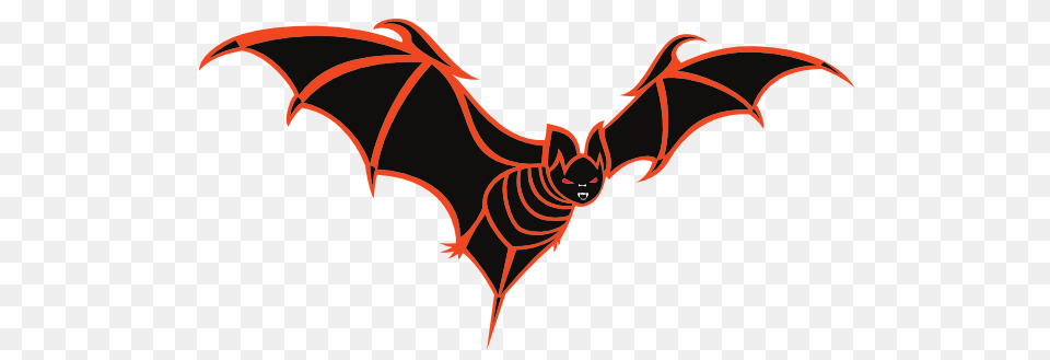 Black And Orange Bat, Animal, Mammal, Wildlife Free Transparent Png