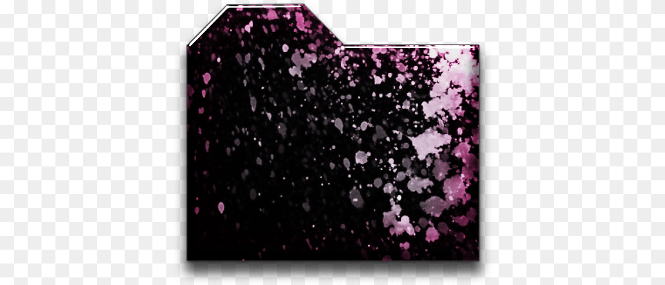 Black And Pink Folder Icons Icon Image With Girly, Purple, Mineral, Glitter, Crystal Free Transparent Png