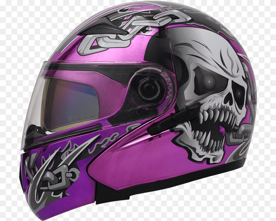 Black And Purple Motorcycle Helmet, Crash Helmet Free Transparent Png