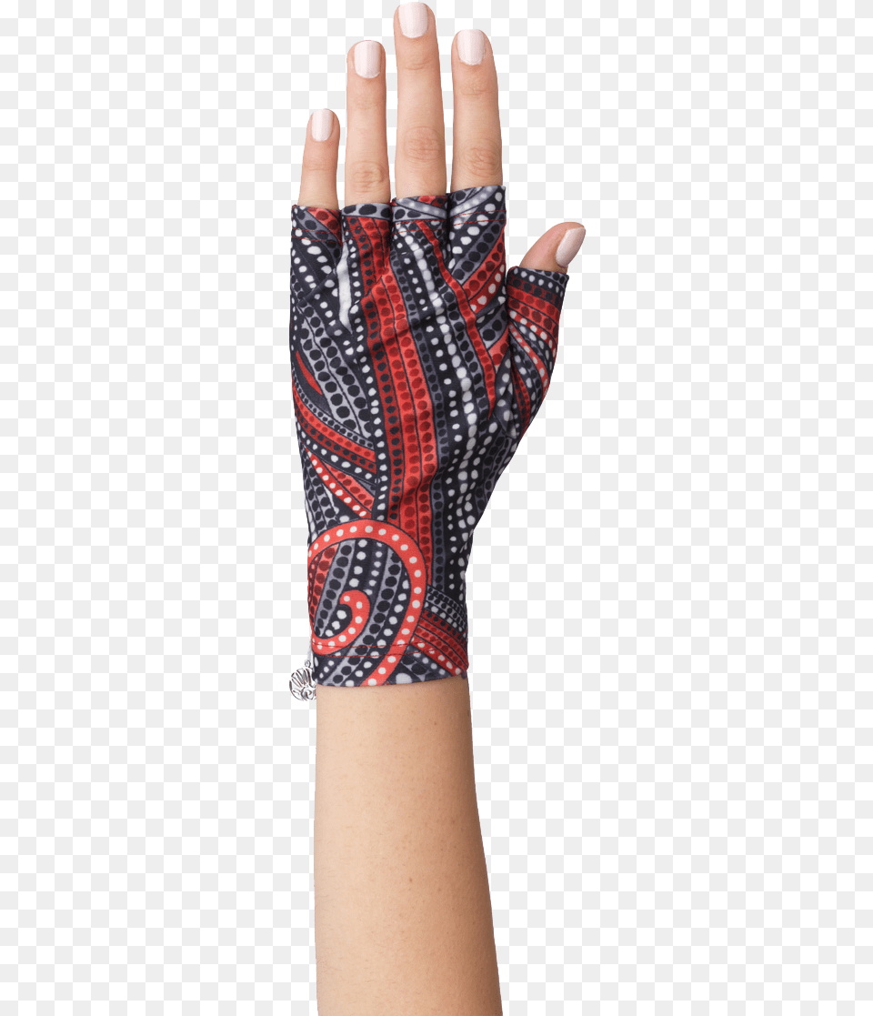 Black And Red Fingerless Sun Protection Gloves Plaid, Body Part, Clothing, Finger, Glove Free Transparent Png