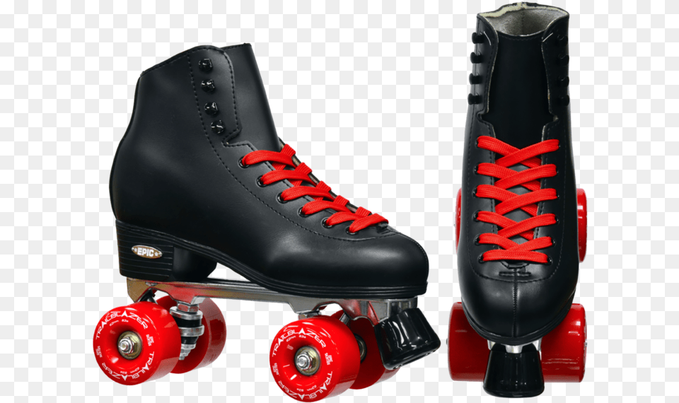 Black And Red Roller Skates, Clothing, Footwear, Shoe Png Image