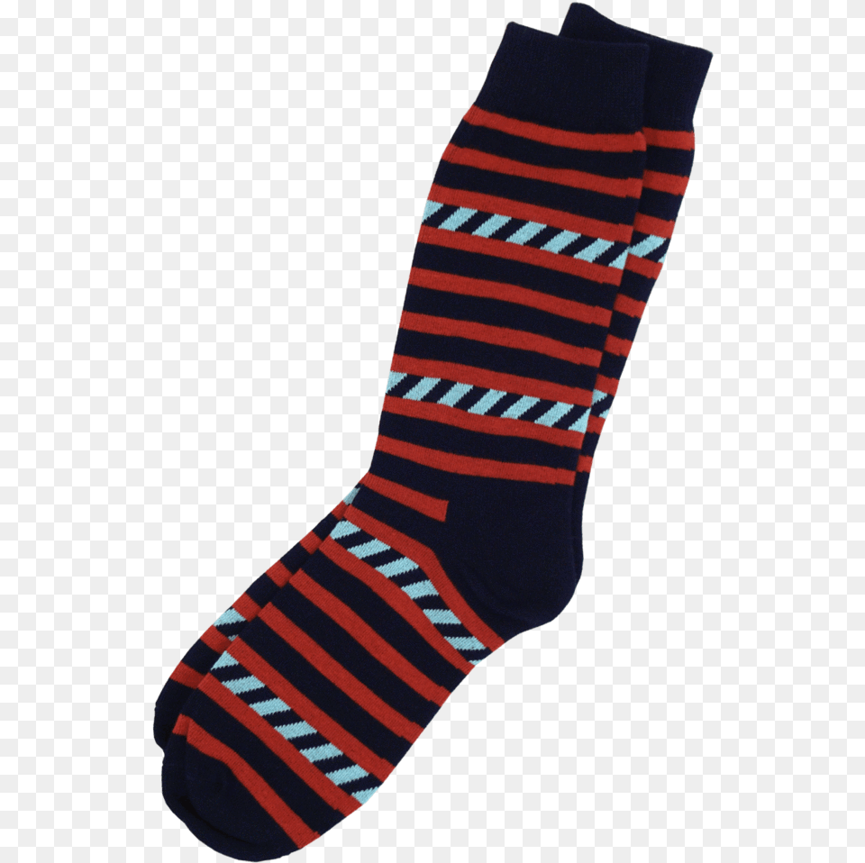 Black And Red Stripe Socks Sock, Clothing, Hosiery Png